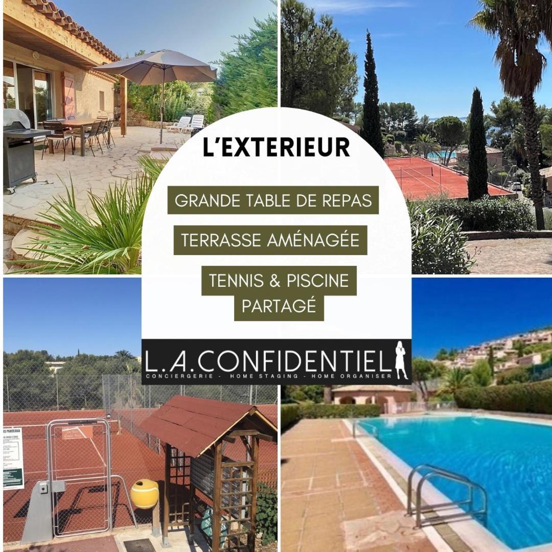 10 A 12 Pers Famille Amateurs Randonnee Boulouris Panorama Saint Raphael Tennis Piscine Partage Екстериор снимка